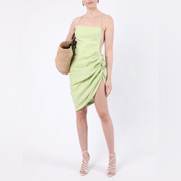 NWT Jacquemus La Robe Saudade Iconic Dress in Green - Picture 1 of 16